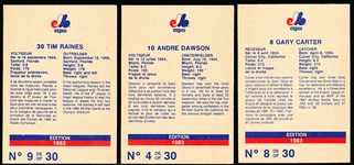 1983 Stuart Montreal Expos Bsbl.- 1 Complete Set of 30 Cards