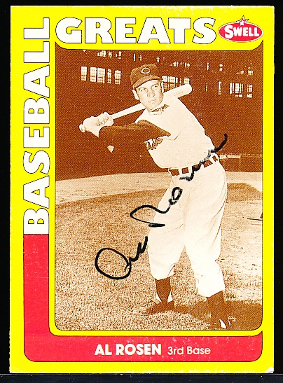Autographed 1990 Swell Baseball Greats #78 Al Rosen