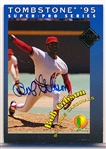 Autographed 1995 Tombstone Classic Bsbl. #3 Bob Gibson