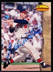 Autographed 1994 Ted Williams Bsbl. #43 Eddie Mathews