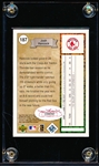 Autographed 2002 Upper Deck Authentics #187 Josh Hancock RC- JSA Sticker Certified