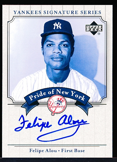 2003 Upper Deck Yankees Signature Series “Pride of New York Autographs” #PN-FA Felipe Alou
