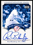 2003 Upper Deck Yankees Signature Series “Pride of New York Autographs” #PN-RB Ron Blomberg