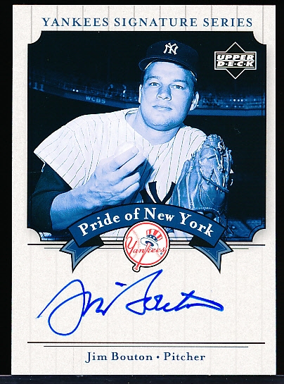 2003 Upper Deck Yankees Signature Series “Pride of New York Autographs” #PN-JB Jim Bouton