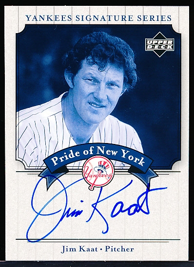 2003 Upper Deck Yankees Signature Series “Pride of New York Autographs” #PN-JK Jim Kaat