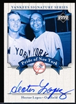 2003 Upper Deck Yankees Signature Series “Pride of New York Autographs” #PN-HL Hector Lopez