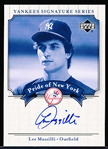 2003 Upper Deck Yankees Signature Series “Pride of New York Autographs” #PN-LM Lee Mazzilli