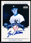 2003 Upper Deck Yankees Signature Series “Pride of New York Autographs” #PN-DM George “Doc” Medich
