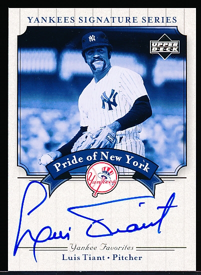 2003 Upper Deck Yankees Signature Series “Pride of New York Autographs” #PN-LT Luis Tiant