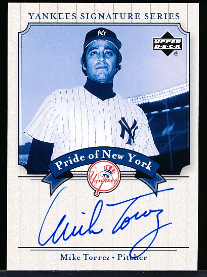 2003 Upper Deck Yankees Signature Series “Pride of New York Autographs” #PN-MT Mike Torrez