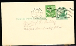 Autographed Frank Baumholtz MLB Government Postcard