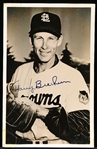 Autographed 1950’s Harry Brecheen St. Louis Browns MLB Real Photo Postcard