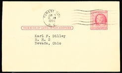Autographed Smoky Burgess MLB Government Postcard