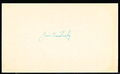 Autographed Jim Konstanty MLB Index Card