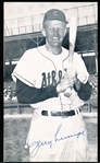 Autographed Jerry Lumpe Kansas City Athletics MLB J. D. McCarthy B/W Bsbl. Postcard