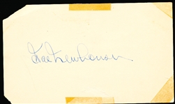 Autographed Hal Newhouser MLB Government Postcard