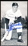 Autographed Irv Noren New York Yankees MLB J. D. McCarthy B/W Bsbl. Postcard