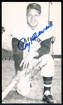 Autographed Roy Sievers Washington Senators MLB J. D. McCarthy B/W Bsbl. Postcard