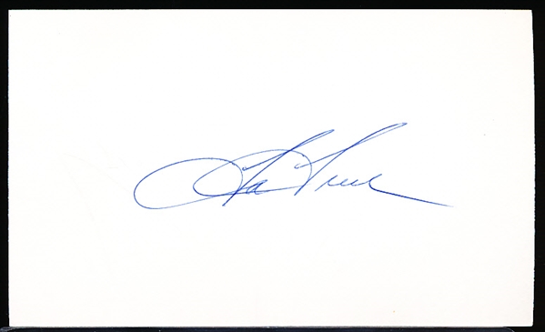 Autographed Tom Tresh MLB Index Card- PSA/DNA Sticker Certified