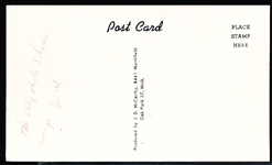 Autographed Walt Williams Houston Colt .45s MLB J. D. McCarthy B/W Bsbl. Postcard- Signed Twice!