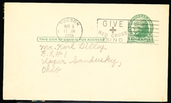 Autographed Early Wynn MLB Government Postcard