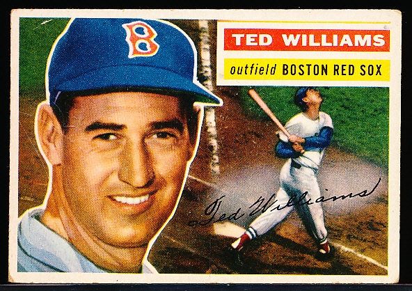 1956 Topps Baseball- #5 Ted Williams, Red Sox