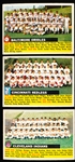 1956 Topps Baseball- 3 Diff Team Cards- Gray Backs