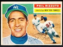 1956 Topps Baseball- #113 Phil Rizzuto, Yankees- Gray Back