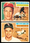 1956 Topps Baseball- 2 Diff Hall of Famers- Both Gray Backs