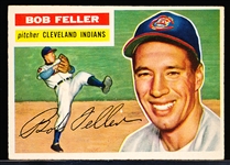1956 Topps Baseball- #200 Bob Feller, Indians