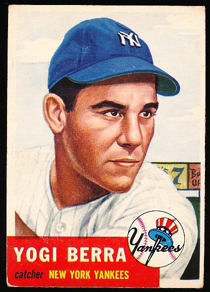 1953 Topps Baseball- #104 Yogi Berra, Yankees