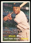 1957 Topps Bb- #10 Willie Mays, Giants