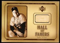 2001 Upper Deck Hall of Famers Bb- “Game Bat”- #B-DS Duke Snider, Brooklyn Dodgers