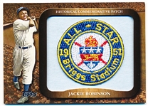 2009 Topps Baseball- “Historical Commemorative Patch”- #LPR-64 Jackie Robinson, Brooklyn Dodgers