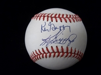 Autographed Ken Griffey, Jr. and Ken Griffey Sr. Official AL MLB Baseball- Beckett Certified