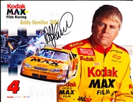 Autographed 2000 Kodak Max Winston Cup Series #4 Chevy Monte Carlo Color 8-1/2” x 11” Photo- Signed by Driver Bobby Hamilton, Sr.