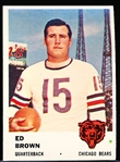 1961 Fleer Football- #1 Ed Brown, Bears