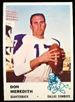 1961 Fleer Football- #41 Don Meredith RC, Cowboys