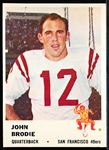 1961 Fleer Football- #51 John Brodie RC, 49ers
