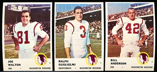 1961 Fleer Football- 8 Diff Wash. Redskins