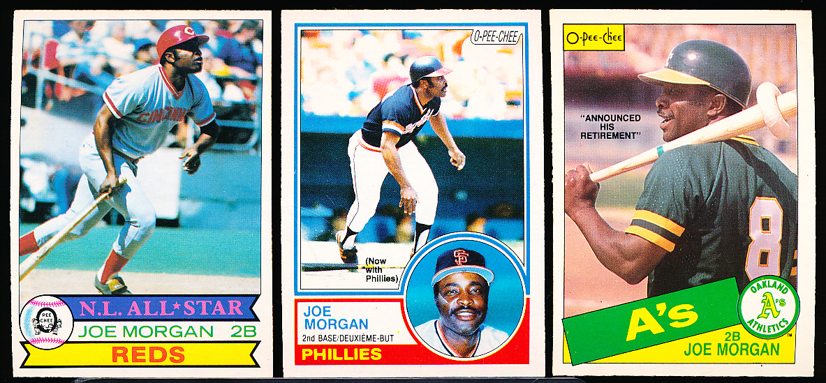 Lot Detail - Joe Morgan- 10 Diff. O-Pee-Chee Baseball Cards