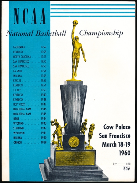 1960 NCAA College Bskbl. Division I Final Four Program