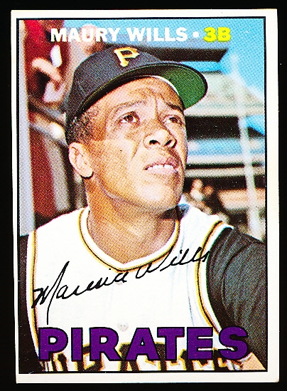 1967 Topps Baseball- Hi# - #570 Maury Wills, Pirates