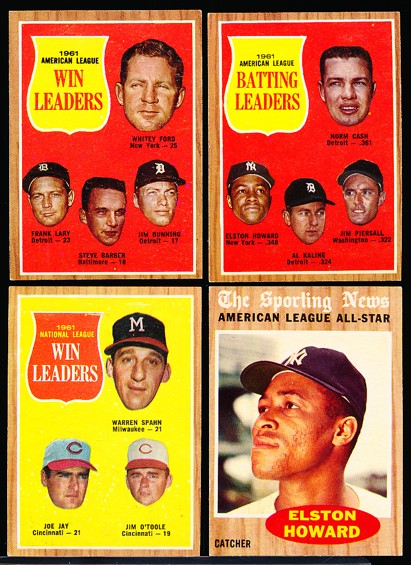 Lot Detail - 1962 Topps Bb- 4 Diff