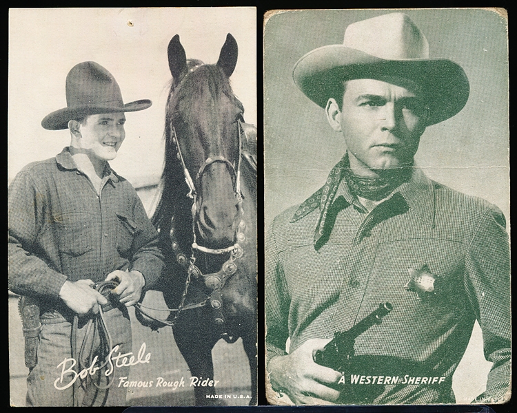 1940’s? Star Western Scene Movie Exhibit Cards-5 Diff- Blank backs