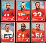 1963 Fleer Football- 6 Diff Denver Broncos