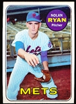 1969 Topps Baseball- #533 Nolan Ryan, Mets- 2nd Year Card!