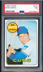 1969 Topps Baseball- #570 Ron Santo, Cubs- PSA NM 7