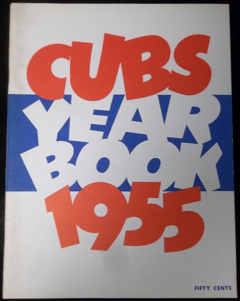 1955 Chicago Cubs Baseball Yearbook