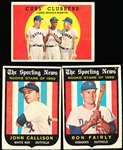 1959 Topps Bb- 3 Diff